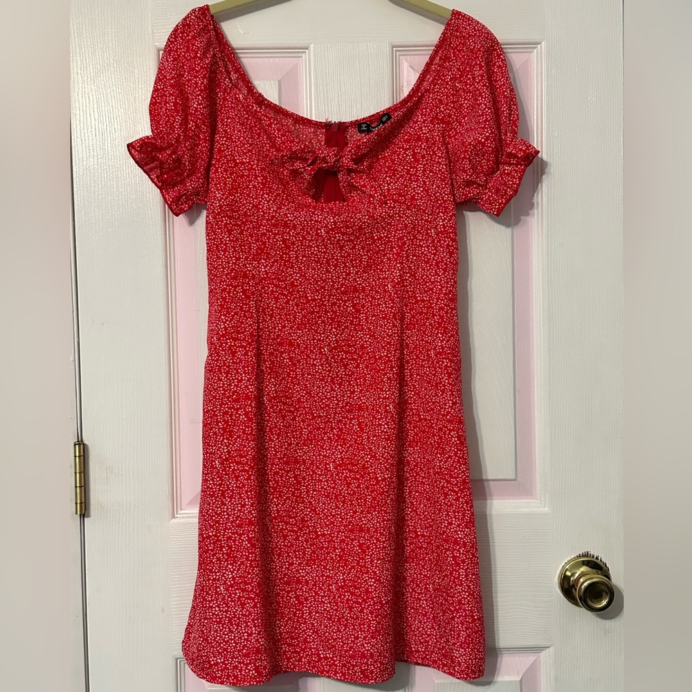 Shein tie front sun dress